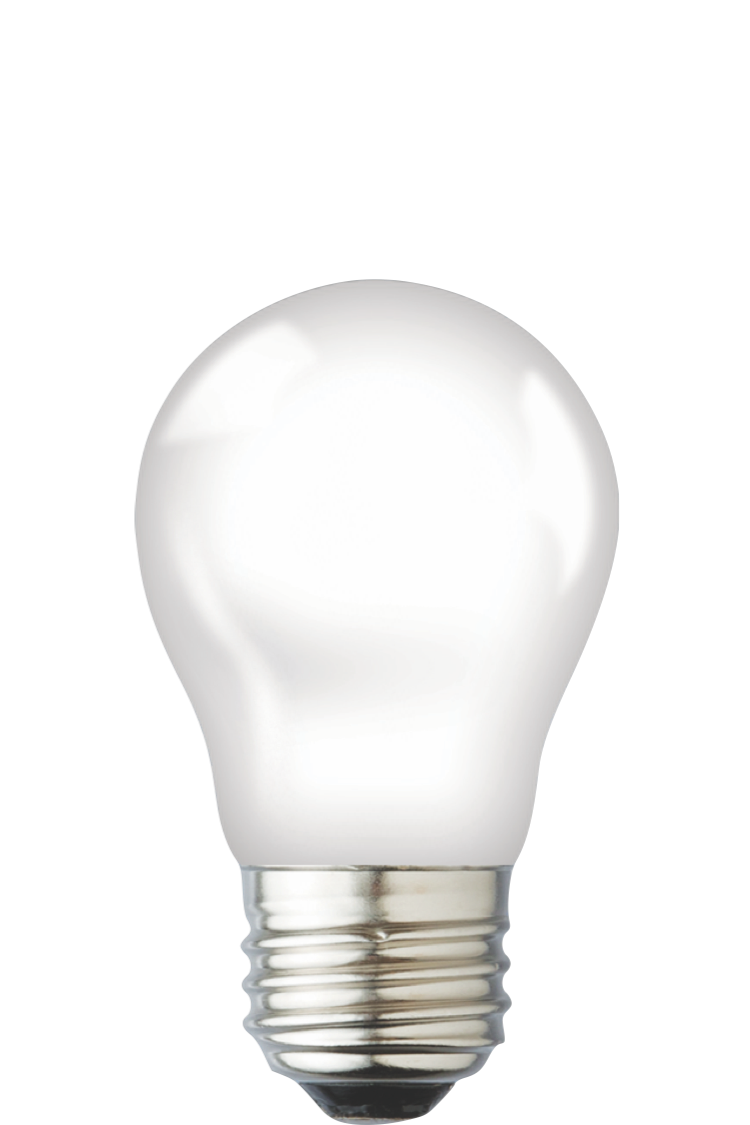 The Saarinen A15 LED lamp — frosted A15 bulb with E26 base