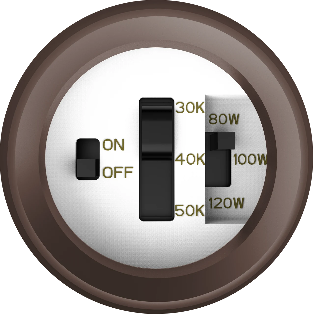 Guardian Multi-Functional control center — DIP switches for 3-WATTselect and 3-CCTselect plus toggle photocell