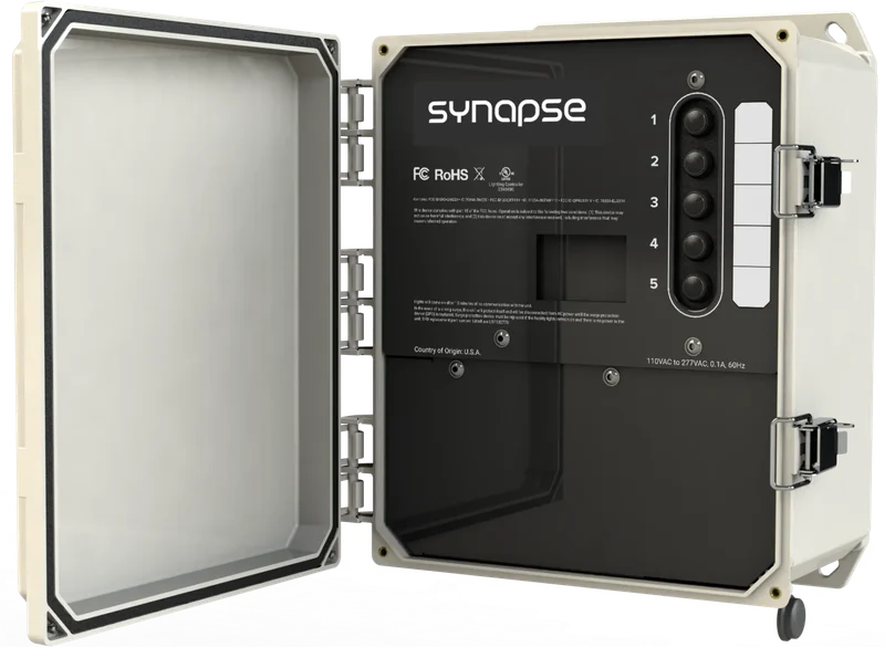 Synapse SimplySNAP CBSSW-450 Central Base Station — IP-rated outdoor controller enclosure