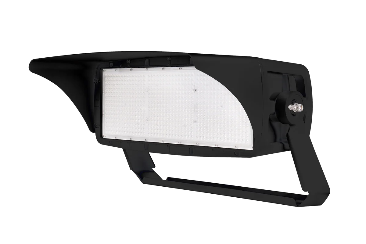 Illuminator with the LSPL-I1/GV glare visor fitted