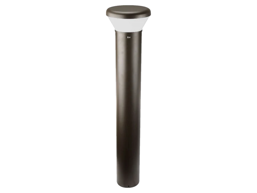 LBOL Sentry — cityⒶRCH PRO bollard with Type V full-cutoff optic and 36-42 inch pier-mount