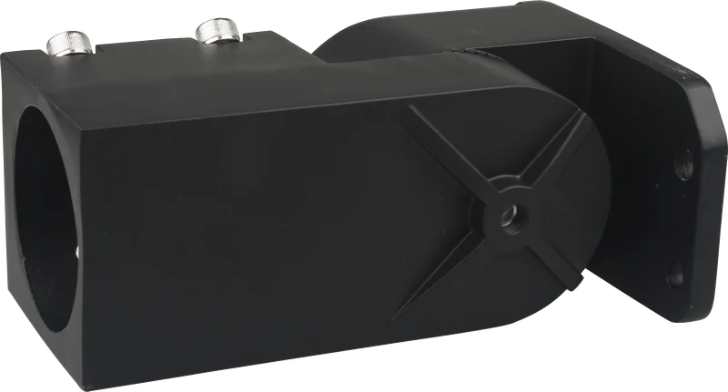 2-inch slip-fitter adapter — die-cast aluminum collar accepts 1.66 to 2.06 inch mast-arm tube, integrated M10 set screws