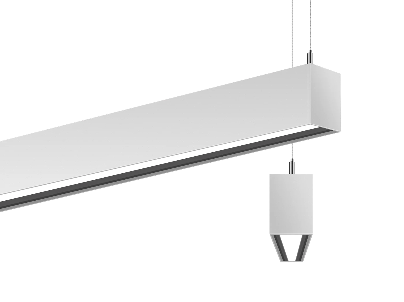 LUXA Luna · Pendant · Deep Regressed optic · suspended pendant with recessed LED for UGR <22 glare control