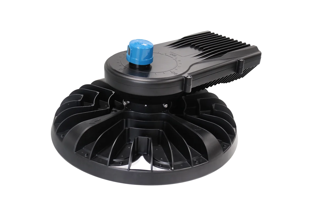 OmniMax from above: the photocell cap and the 0 / 90 / 180 rotation scale