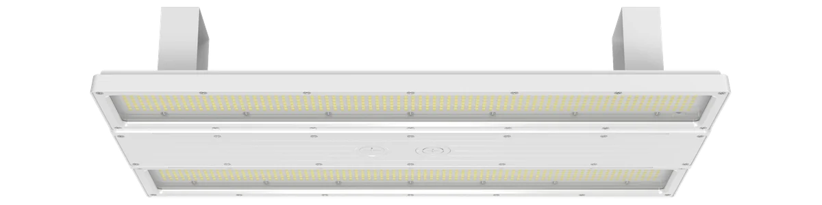 Poseidon sealed LED linear high bay, the configured catalog number