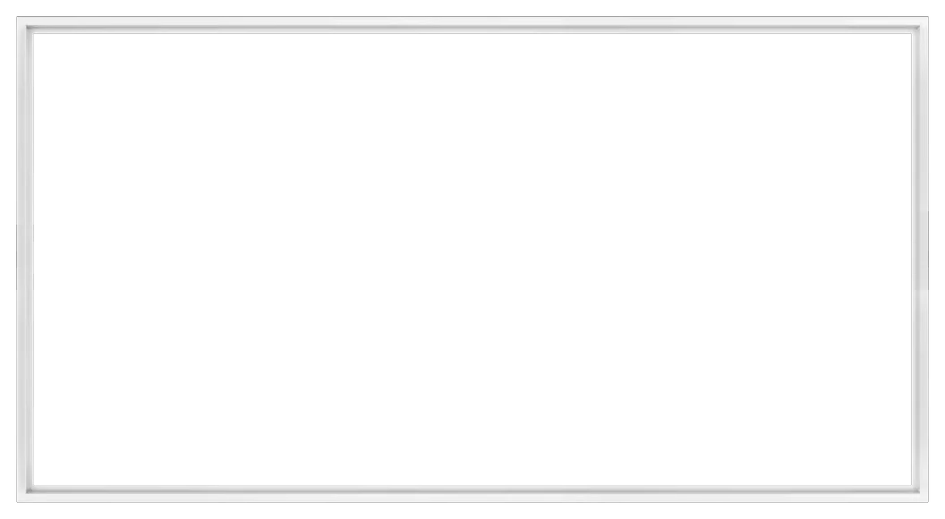 F24 · 2×4 flange trim kit · white aluminum rectangular rim with screw-fix anchors