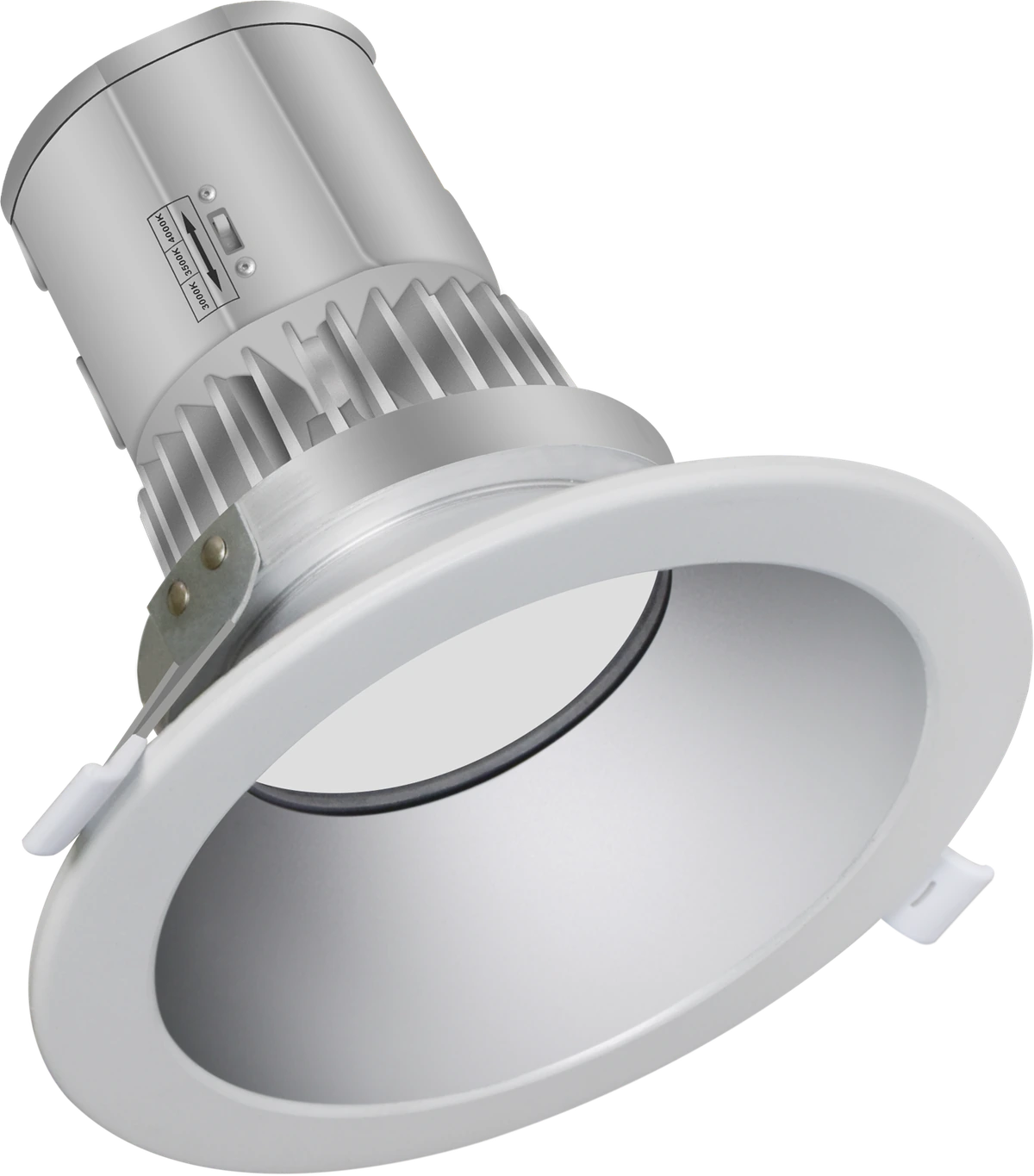 LCDL Spectra — spec-grade high-output integrated-J-Box commercial downlight with Twist-Lock Modular trim