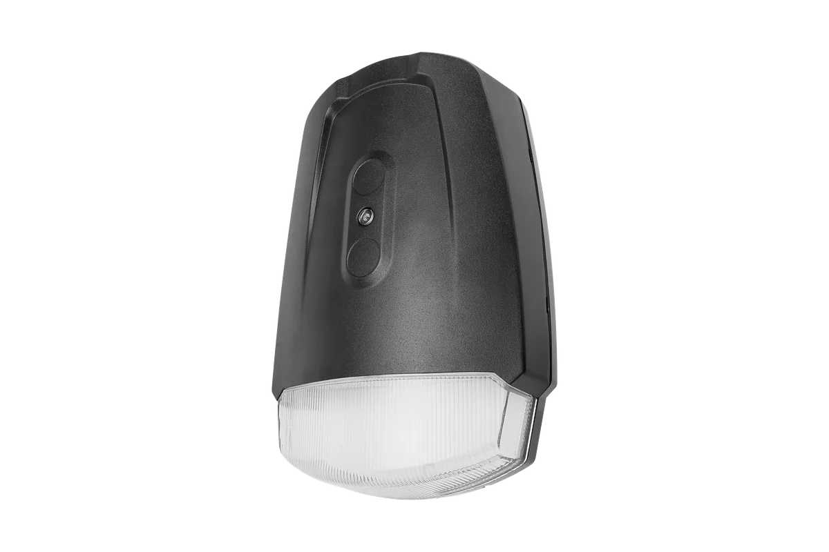 Wedge from the side: the clear lens wraps the base